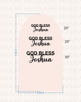 God Bless Acrylic Sign With Custom Name (GBCN)